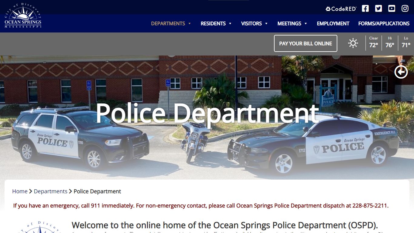 Police Department - City of Ocean Springs, Mississippi